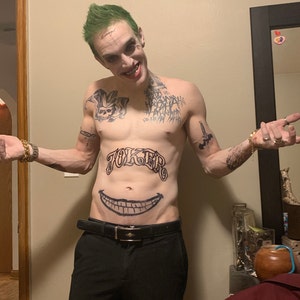 The Crazy Inspiration For The Jokers Tattoos In Suicide Squad  Cinemablend