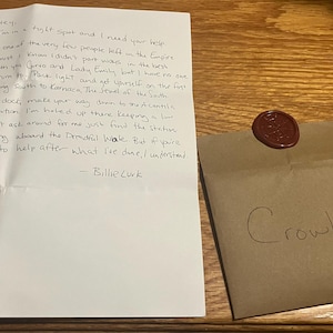 Crowley added a photo of their purchase