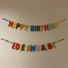 Happy Birthday Garland Personalised Birthday Banner Custom - Etsy