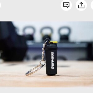 Custom Gym Key Rings / Key Chains Bespoke Logo Design / Colours Message ...