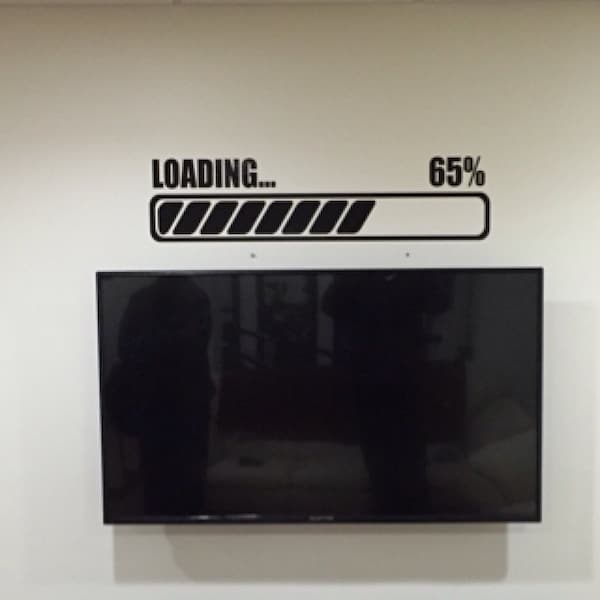 Wall Art Mural Gamer Loading Computer Notebook Laptop Gaming Decal ...