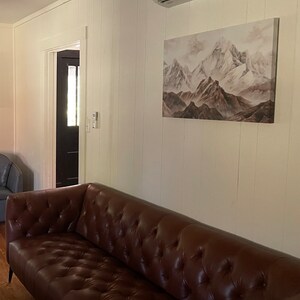 Blizzard Mountain Landscape Wall Art Canvas Print Home Decor ...