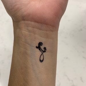 Petite Mere Fille Symbole Tatouage Temporaire Ensemble De Etsy