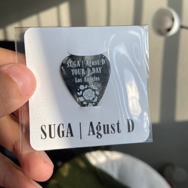 SUGA | Agust D Guitar Pick Fan-made D-day Tour Memento BTS - Etsy
