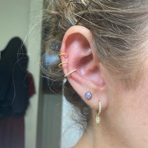 No Piercing Ear Cuff Gold CZ Ear Cuff Sterling Silver Ear - Etsy 日本