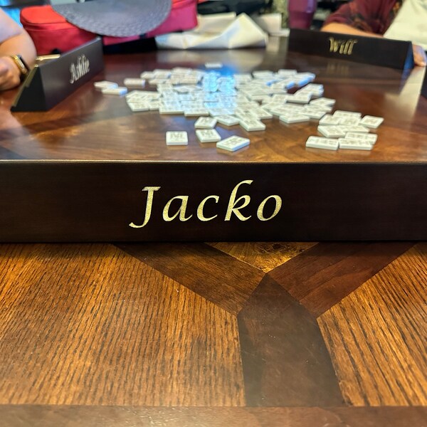 Straight Rummikub Set for Christmas - Personalized Rummikub Racks With ...