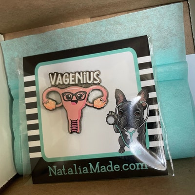 Vagenius Enamel Pin, 1.25 Cute Uterus Pin, Nursing Pins, Womens Health ...