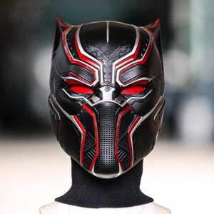 ブラックパンサーヘルメット：高精細等身大着用可能コスプレ樹脂