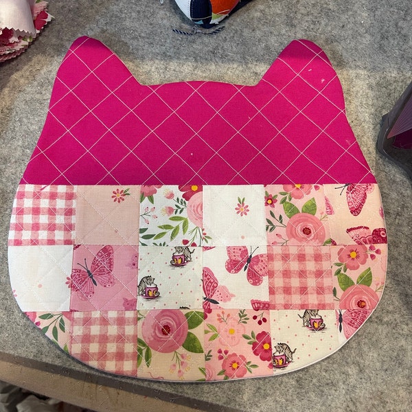 Cosy Cat Placemat PDF Sewing Pattern; Cat Lover Gift; Cat Food Mat; Pet ...
