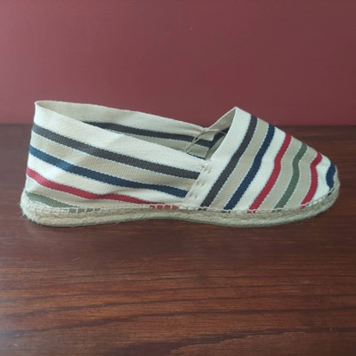 Diegos® Classic Flat French Stripes Espadrilles Shoes Sewn in Jute Made ...