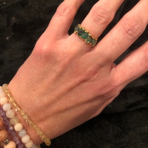 Customer photo from phoenixninja1947, Dainty Raw Aquamarine Ring in Silver