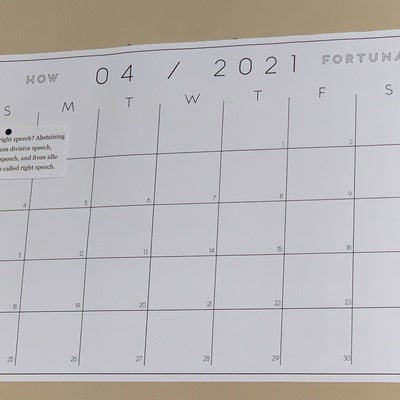 Extra Large Monthly Personalized Printed Wall Calendars 24x16, 36x24 ...