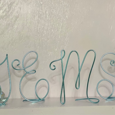 Custom Wire Letters A-Z Initial, Sweetheart Table Handmade Wedding Gift ...