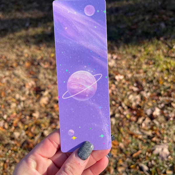Space Bookmark: Pastel Planet Holographic Bookmark | Gifts for Space ...