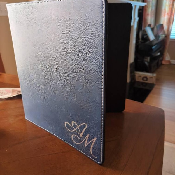 Personalized Binder, Customed Binder, Leather Binder, Graduation Gift ...