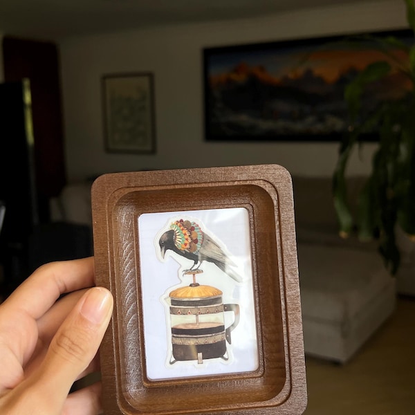Miniature Wooden Rectangular Frame With Round Corners 2x3 Inches ...