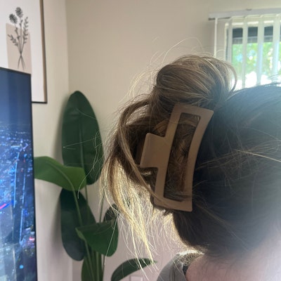 Jumbo Hair Claw, XXL Matte Hair Claw, Neutral Big Claw Clip, Large Hair