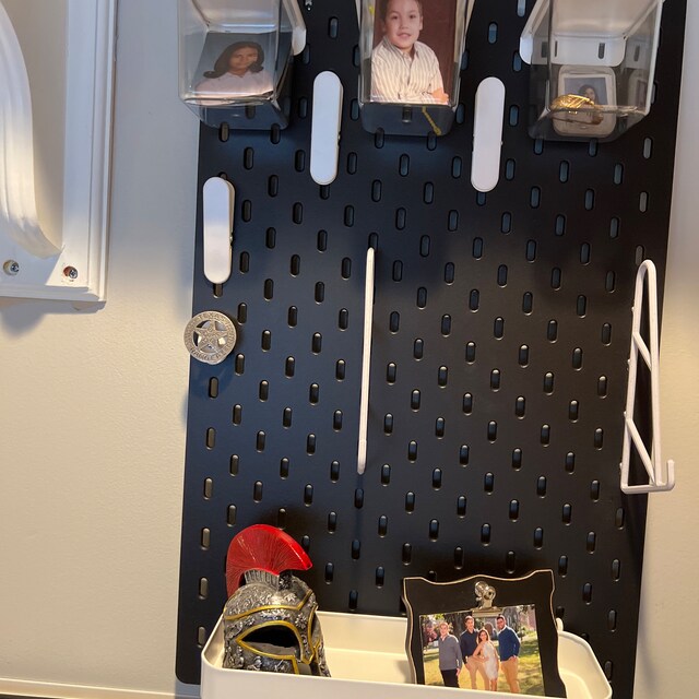 Pegboard Accessoires Voor SKADIS - Toetsenbordstandaard En Haken Wit (1 Paar)
