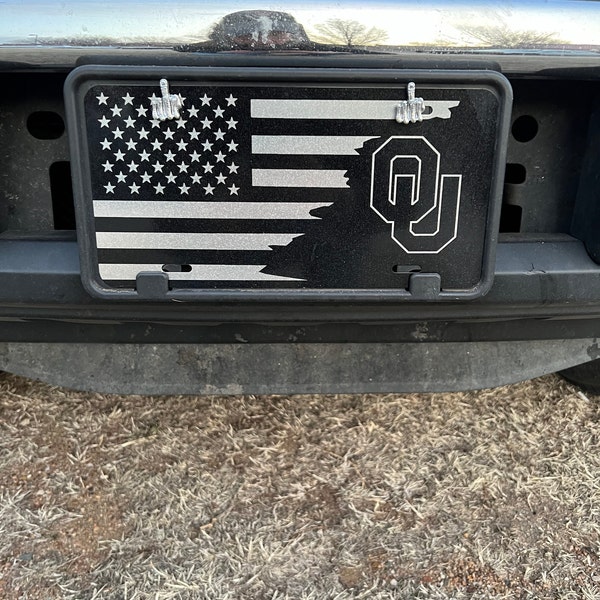 Florida Gators Laser Cut Etched License Plate - UF Team Car Tag, Hand Assembled Acrylic, Made In USA - View #4