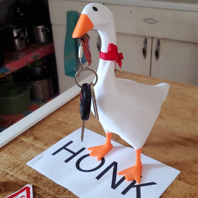 You can 3D print an Untitled Goose Game goose for maximum mischief