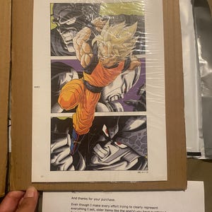 1996 Dragon Ball DOUBLE-SIDED MINIPOSTER 2 Posters in 1 - 10