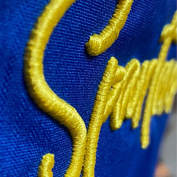 Rustic Charm 3D Puff Cursive Script Embroidery Font; 6 Sizes, Instant ...