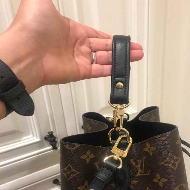 Black Leather Strap for Louis Vuitton Speedy Neonoe Trevi -  UK