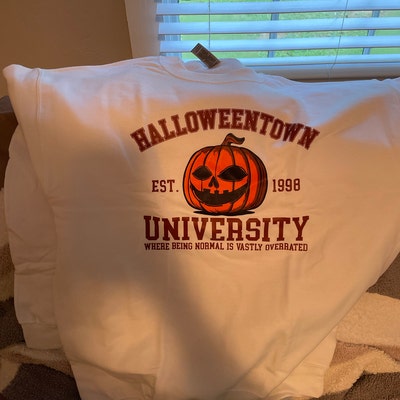 Sweatshirt Halloween Town University EST 1998 - Neuf Avec étiquettes, Taille XS, Unisexe