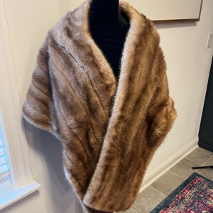 fur mink shawl