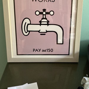Personalised Monopoly Board &amp; Card Property Print New Home - Etsy UK