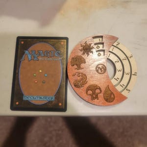 木製3桁MTGライフカウンター、放射状HPトラッカー - Etsy 日本