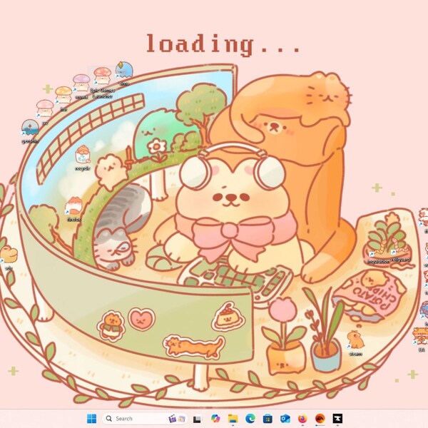 Cute Aesthetic Cows Desktop Laptop Icons + Wallpaper Pack - Etsy