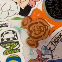 Mickey Waffle Sticker Mickey Waffle Classic Transparent Sticker/ Happy Pixie Dust Food Snacks ...