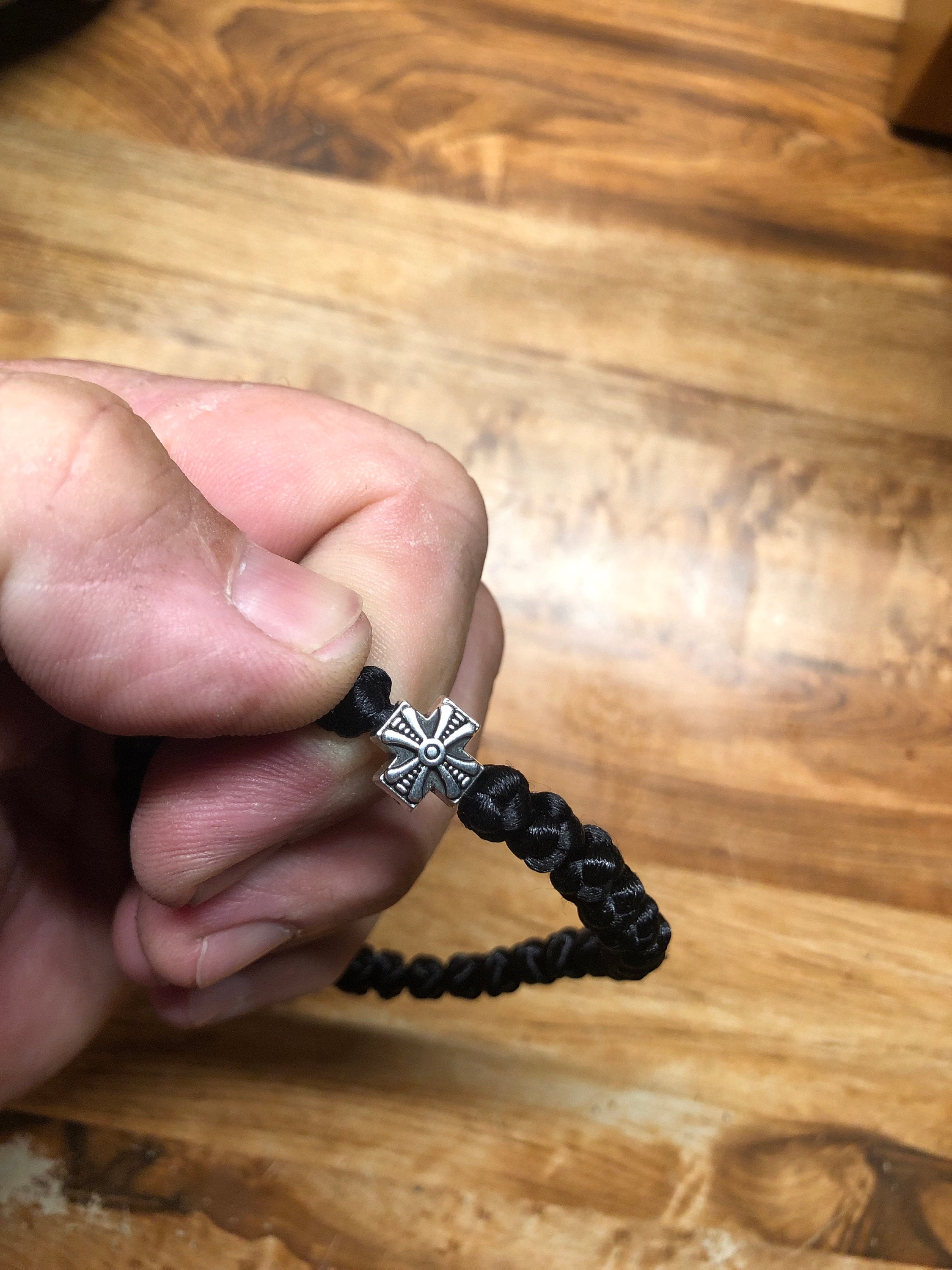 Orthodox Prayer Rope bracelet 33 knots brojanica komboskini black orthodox jewelry, Christian Gifts, Christian bracelet, Christian jewelry