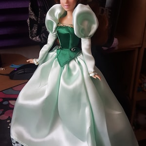 Green Belle Inspired Doll Dress: Fits 11.5 or 17 Inch Dolls - Etsy UK