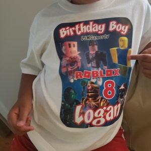 Roblox Birthday Shirt With Avatar Roblox Boy Birthday Shirt Etsy - 68 best robloxian hair styles images create an avatar hair