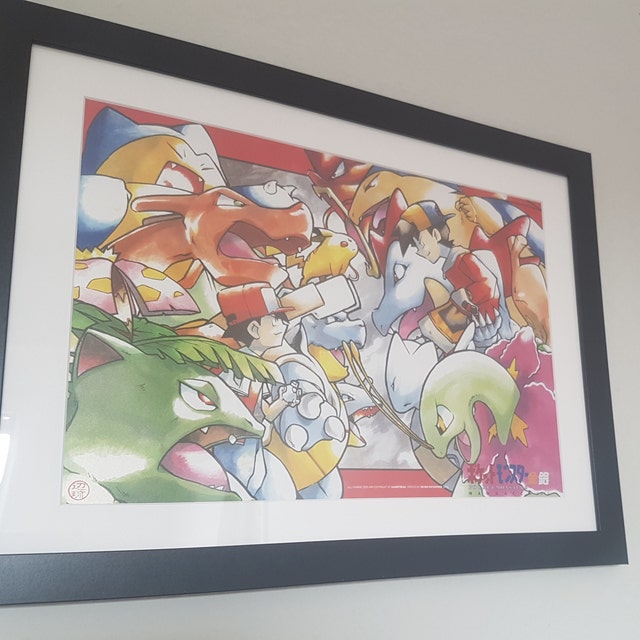 Pokémon 2000 Lugia & Kanto Trio A4 Printed Poster FINAL 