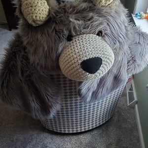 Nursery Rug Extra Large Grey Grizzly Bear Rug Claraloo - Etsy UK