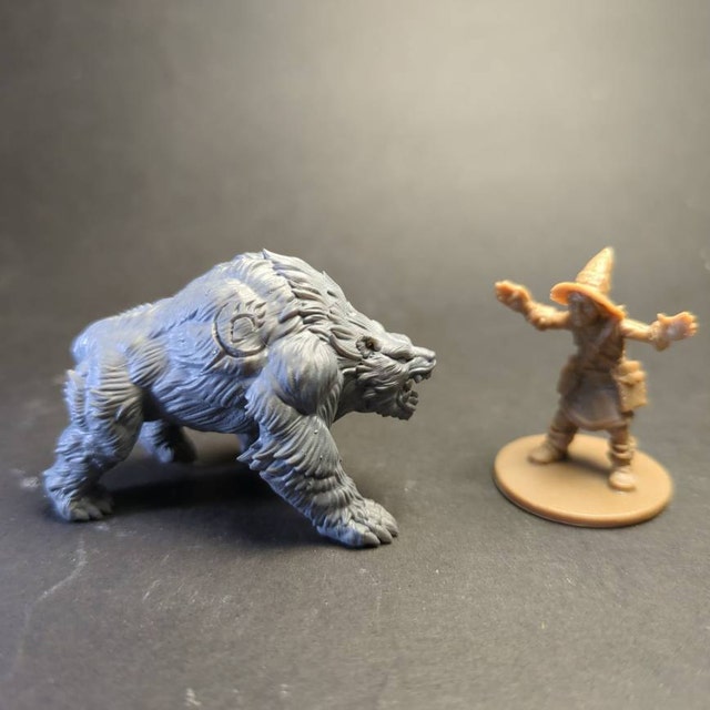 Grizzly Kodiak Bear Companion Premium Dnd Miniautre Mini