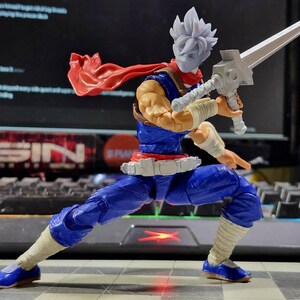 x_shoryu様 1/12 Scale Bespoke Sculpted Head – Agile Cyber Ninja Sculpt