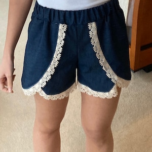 Women's Coachella Shorts PDF Sewing Pattern ... Sizes - Etsy