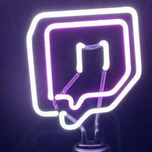 Get Twitch Logo Neon Gif