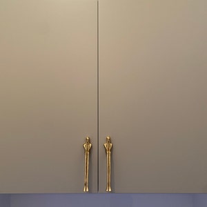 3.8 5 Negro armario puerta pull handle latón base | Etsy