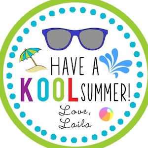 INSTANT DOWNLOAD / Have a Kool Summer 2 Printable Party Circles ...
