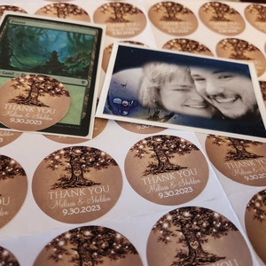 100pcs Etiqueta de círculo redondo personalizado Pegatinas personalizadas  para boda Despedida de soltera Bautismo Comunión Bar Mitzvah Favores