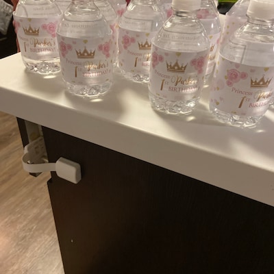 Princess Crown Water Bottle Labels, Princess Party Printable Birthday ...