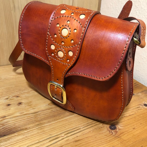 Shoulder Bag Leather Pattern PDF - Saddle Bag Digital Template - Etsy