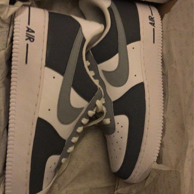 custom brown af1