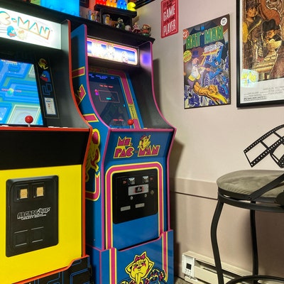 Arcade1up Cabinet Riser Graphics Pac-man Pacman Graphic Sticker Decal ...