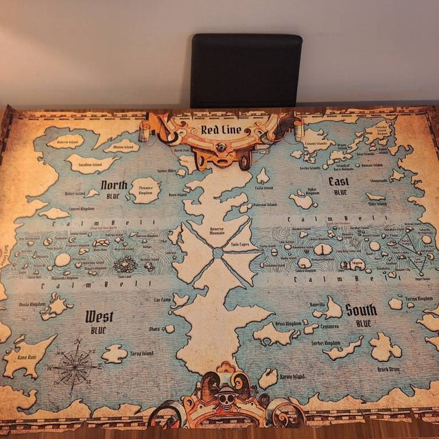 The World Map in One Piece's Huge Realm, by The Promised Neverland  Merchandise Store